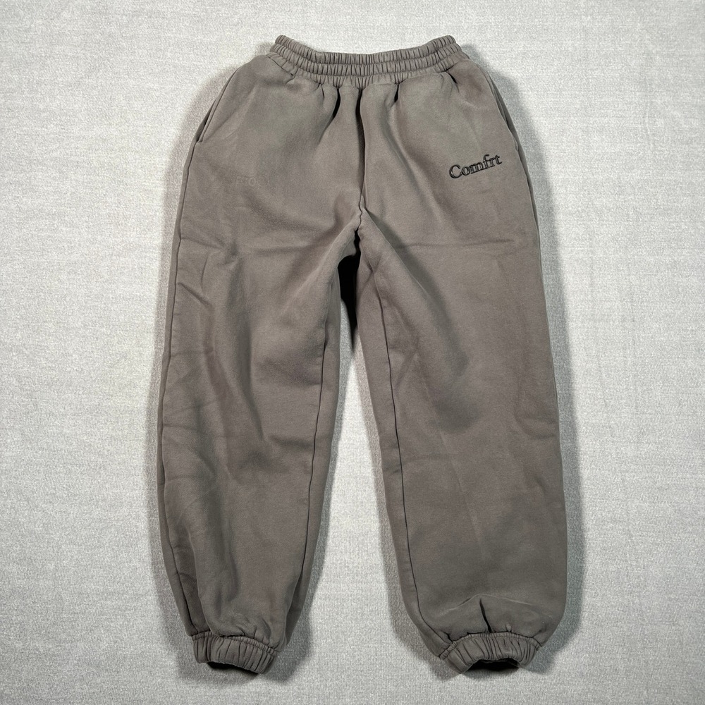 Comfrt Cloud High Rise Jogger Sweatpants Mens M Gray Cotton Blend